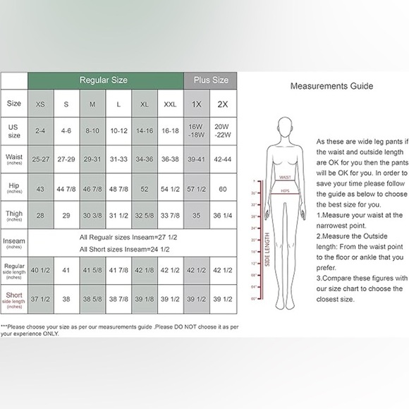 Tronjori Women Black High Waist Casual Wide Leg Long Palazzo Pants Trousers S - Picture 11 of 11